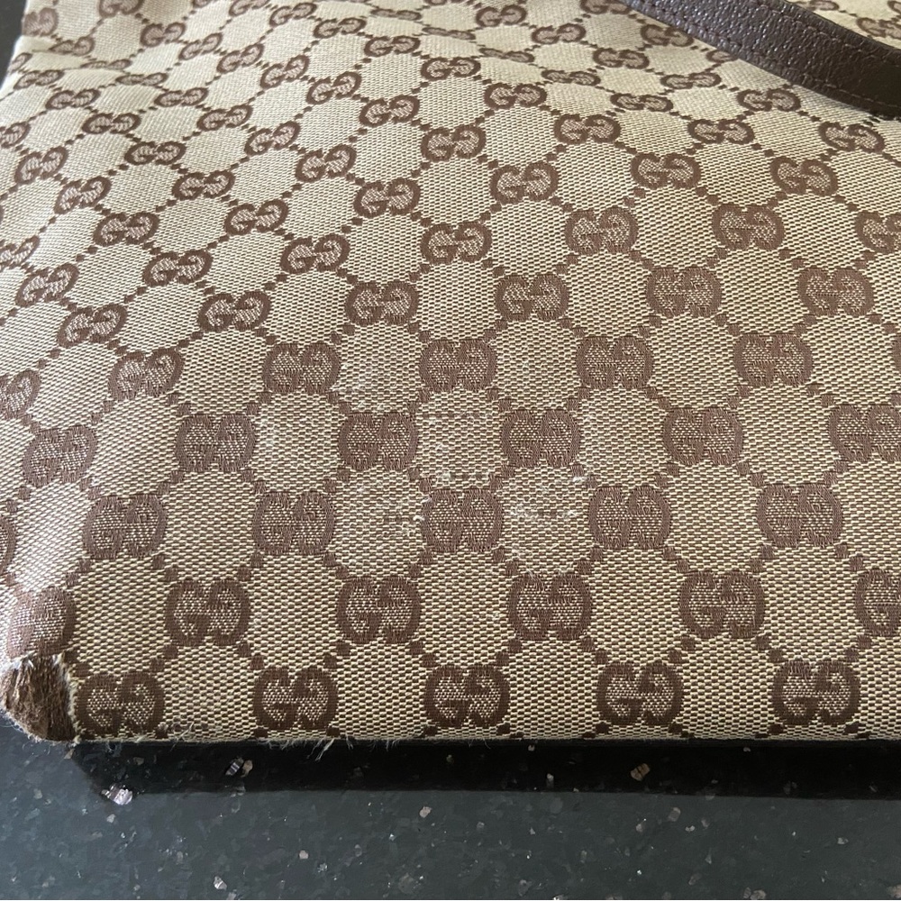 Gucci GUC Brown GG Eclipse Canvas Tote - Picture 8 of 14